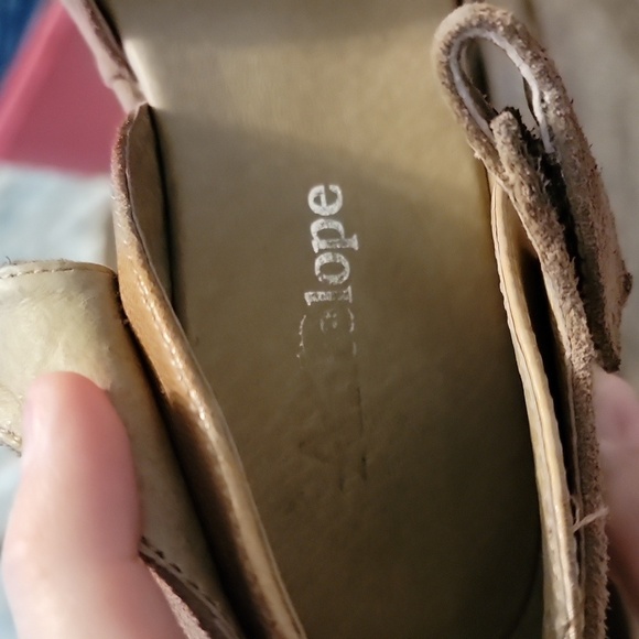 Antelope collection brown suede wedge shoes size EU 37 US 7 - Picture 9 of 13